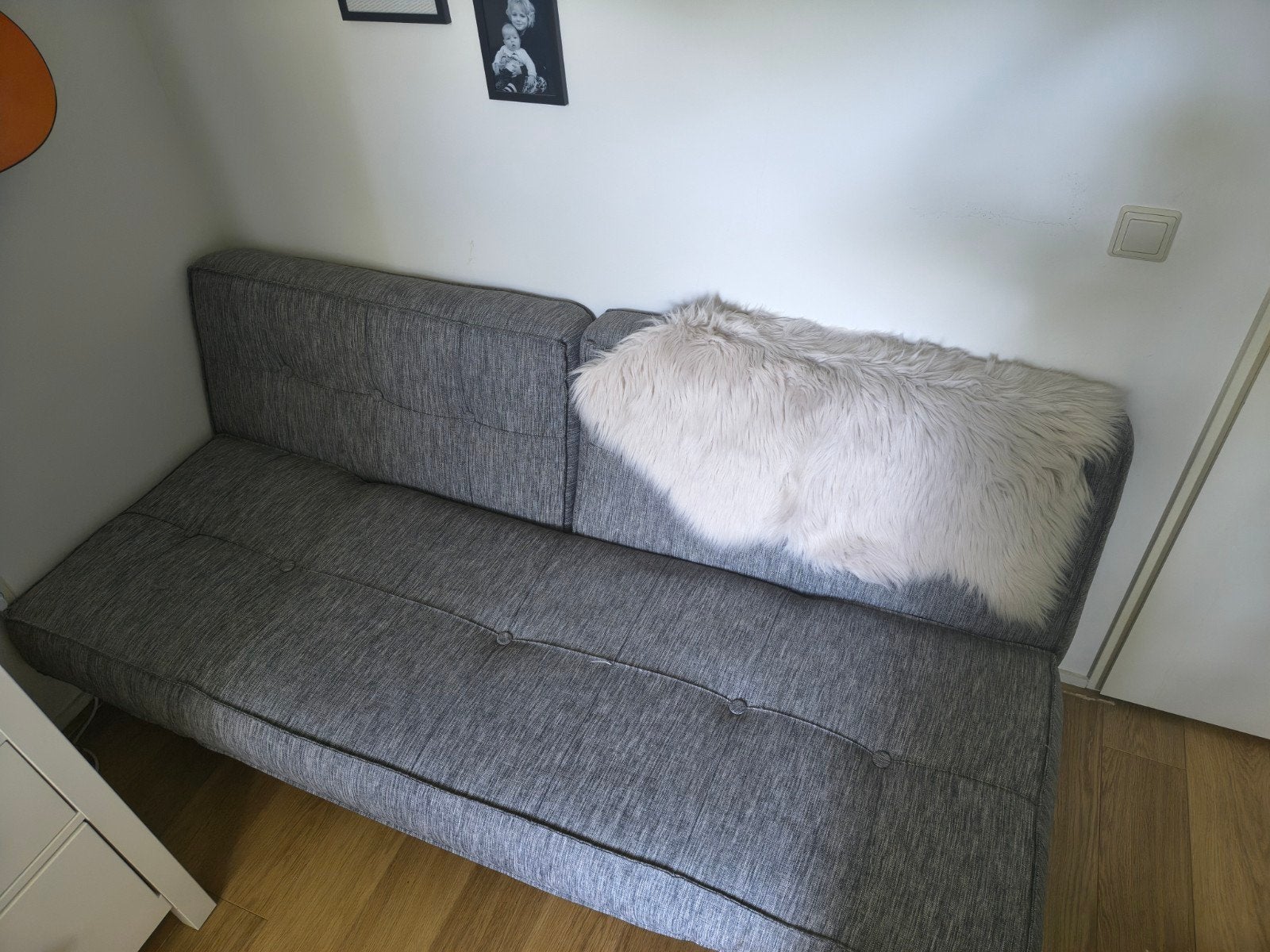 Stevige nette slaapbank, Ophalen, Gebruikt, 190 cm of minder, Twijfelaar