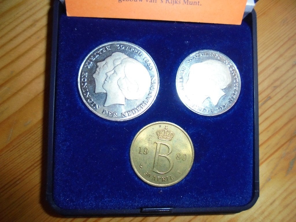 Dubbele koppen, Ophalen of Verzenden, Koningin Beatrix, 2½ gulden, Setje