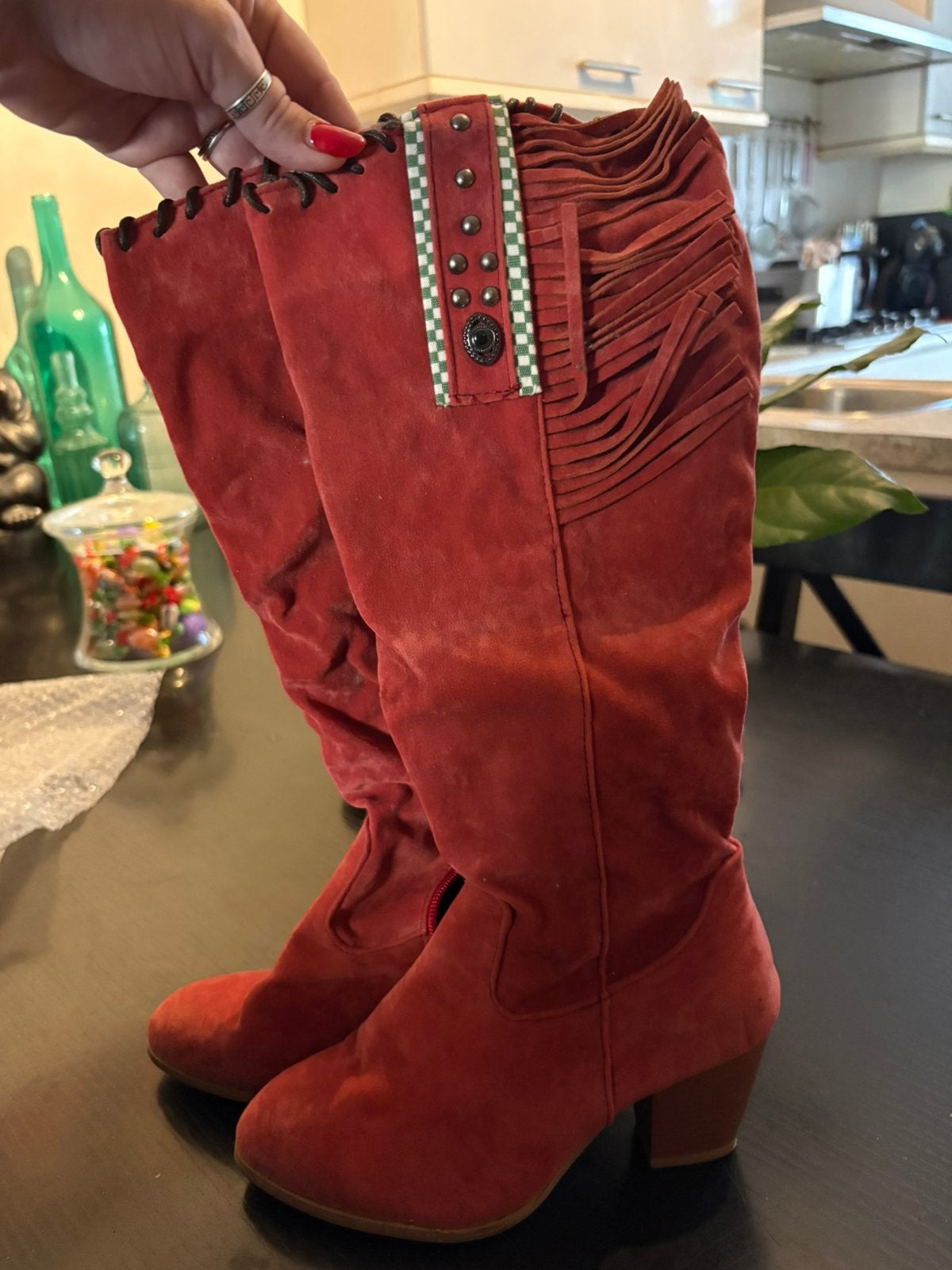 Suède Western laarzen mt 34, Ophalen of Verzenden, Nieuw, Bruin, Hoge laarzen
