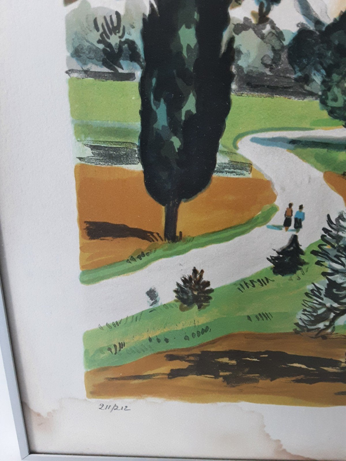 Provanza: La Sainte Victoire bij Aix, 1977 gesigneerd., Antiek en Kunst, Ophalen of Verzenden