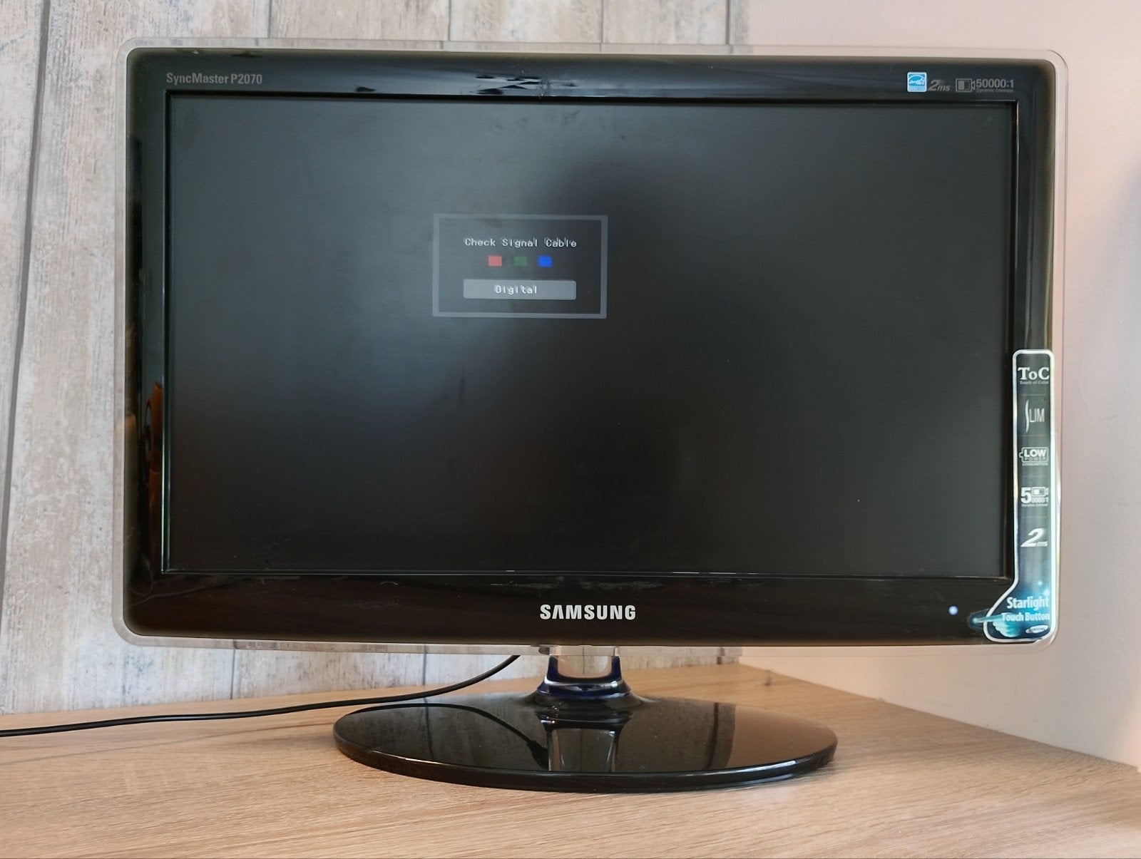 Samsung SyncMaster P2070 Monitor - 20 inch, Gebruikt, Full HD, Ophalen of Verzenden, Samsung