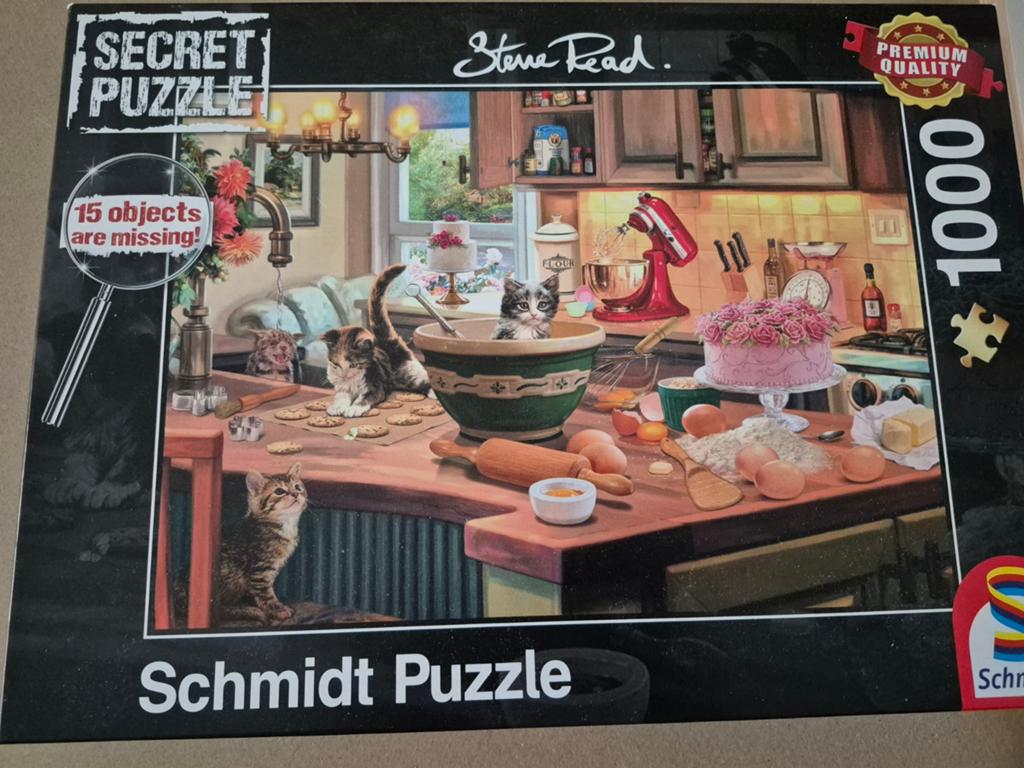 Schmidt Secret Puzzle 1000 st, Ophalen of Verzenden, 500 t/m 1500 stukjes, Gebruikt, Legpuzzel