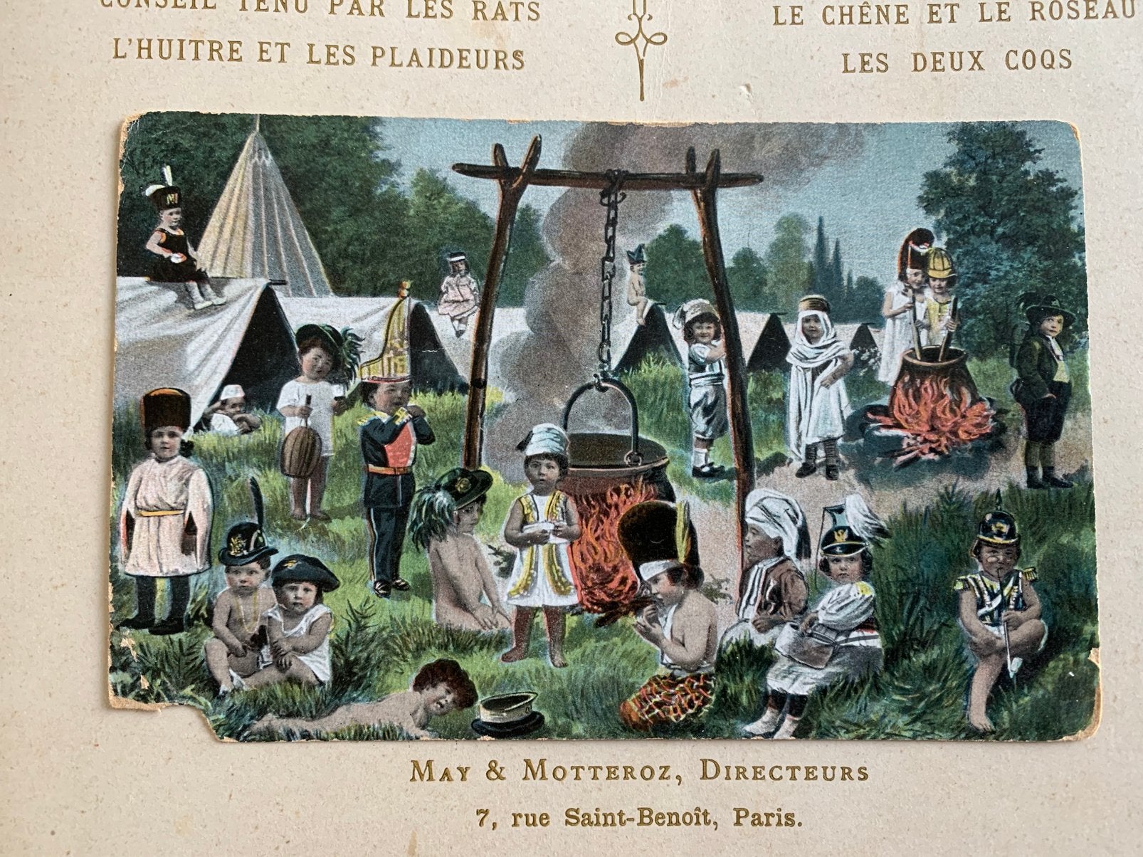 1906 Baby’s in het legerkamp (BA), Verzamelen, Ansichtkaarten | Themakaarten, Ophalen of Verzenden, Voor 1920, Gelopen, Kinderen