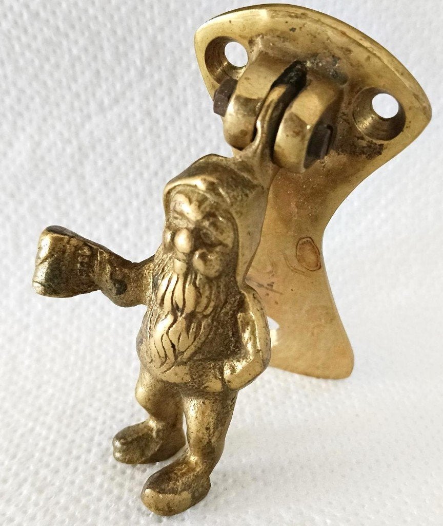 Massief Koperen deurklopper(Kabouter/bierpul), Antiek en Kunst, Antiek | Koper en Brons, Ophalen of Verzenden, Koper