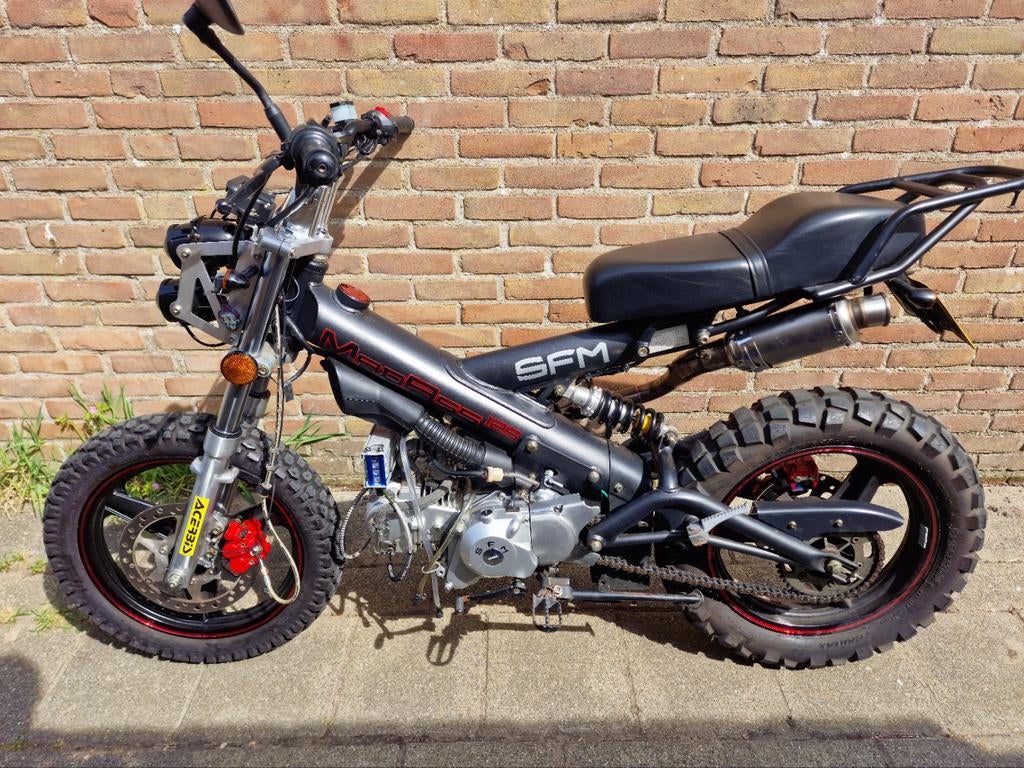 Sachs Madass 125cc A1 motor, Yoshimura met vlammenwerper, Ophalen