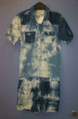Supertrash girls denim wit dyed jumpsuit shorts 152 nr 30906