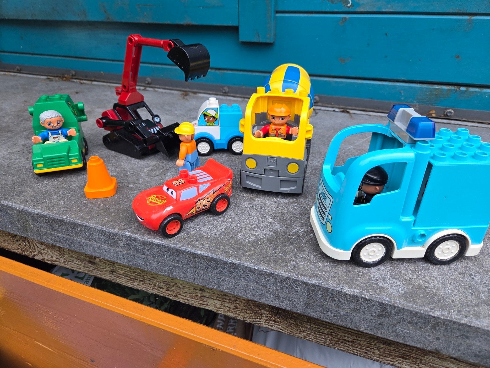 Duplo set van verschillende auto's en voertuigen, Gebruikt, Ophalen of Verzenden, Duplo, Meerdere sets