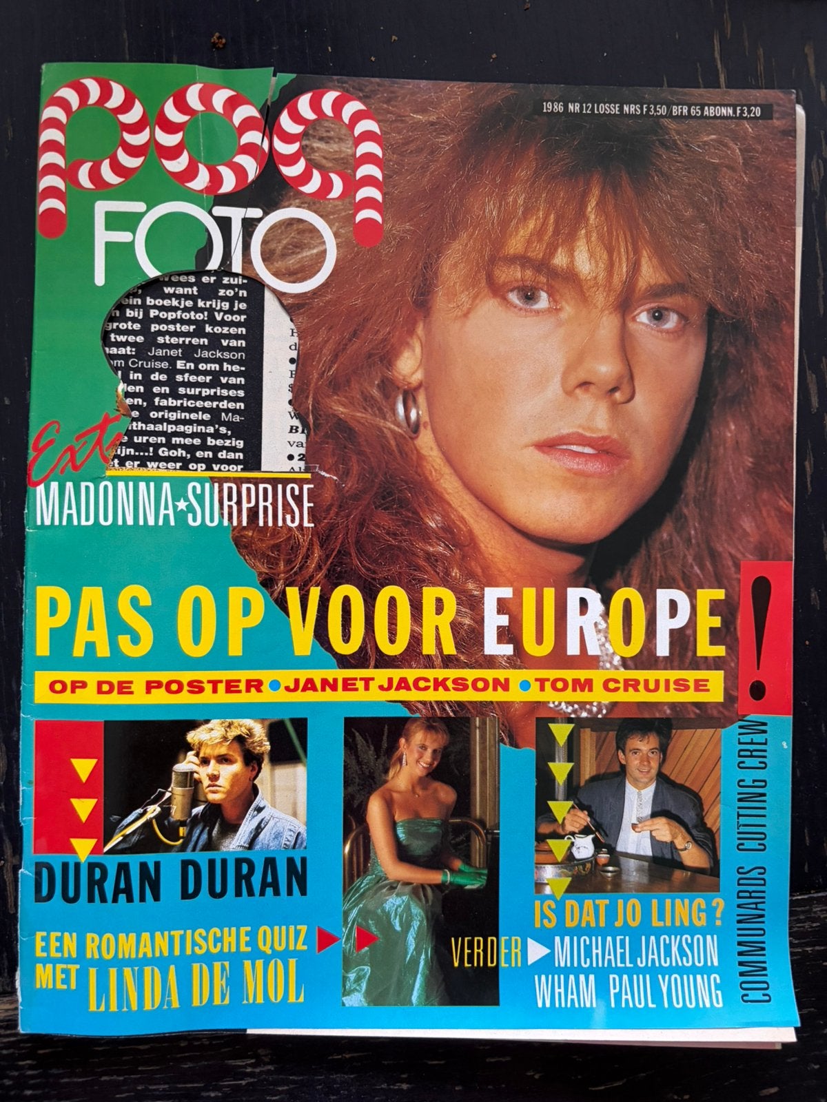 Popfoto Magazine 1986 - Europe, Madonna, Duran Duran, Boeken, Ophalen of Verzenden, Gelezen, Muziek, Film of Tv