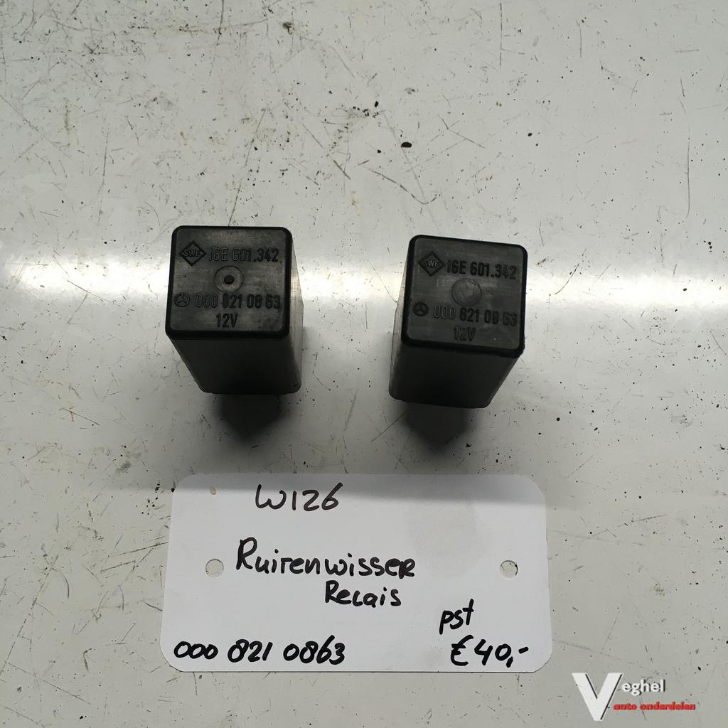 Mercedes W126  Ruitenwisser relais 000 821 0863, Gebruikt, -, -, Ophalen of Verzenden