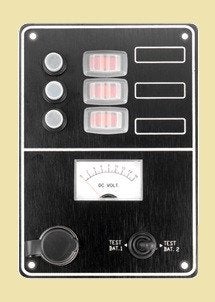 L0680034 schakelpaneel 12V, 3 schklrs, 1x12V+voltmtr € 44,95, Ophalen of Verzenden, Nieuw, Motor en Techniek
