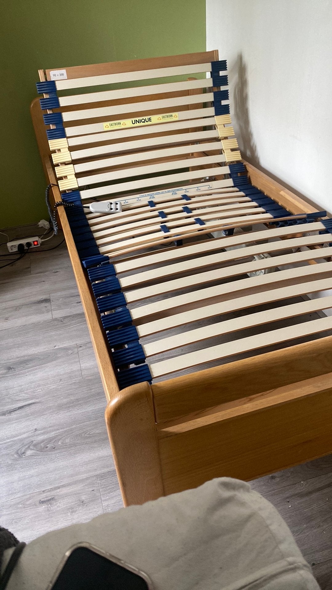 Net senior bed 90x200, Ophalen, Gebruikt, 90 cm, Eenpersoons