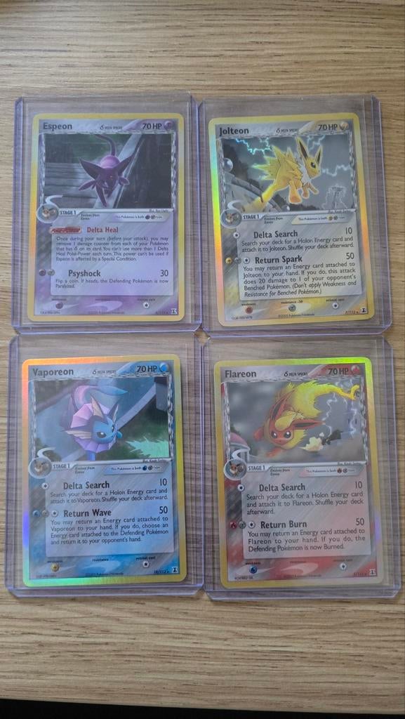 Pokémon Delta Species Eeveelutions Set, Ophalen, Zo goed als nieuw, Meerdere kaarten