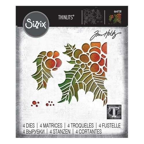 Sizzix Tim Holtz Thinlits Holly Branches #664738, Verzenden, Nieuw, Frame of Mal, Sizzix
