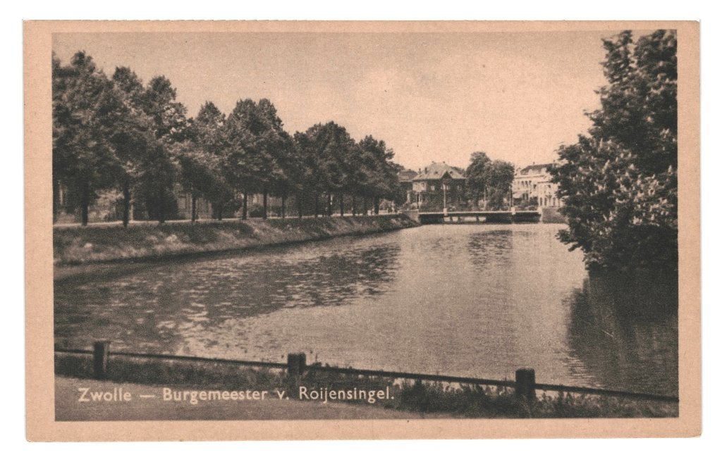 940348	Zwolle	Burgemeester v Roijensingel	Onbeschreven, Ophalen of Verzenden, 1940 tot 1960, Ongelopen, Overijssel