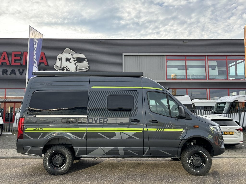 Hymer Grand Canyon S Crossover 4x4 offroad automaat Mercedes, Caravans en Kamperen, Luifel, Buscamper of Camperbus, Ringverwarming