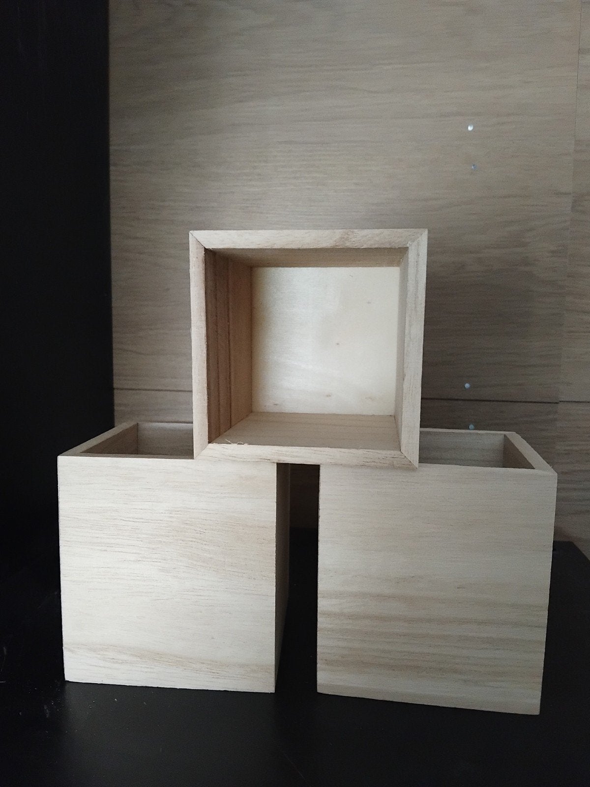 3 Nieuwe Houten Pennenbakjes - Organiseer je Bureau, Ophalen of Verzenden