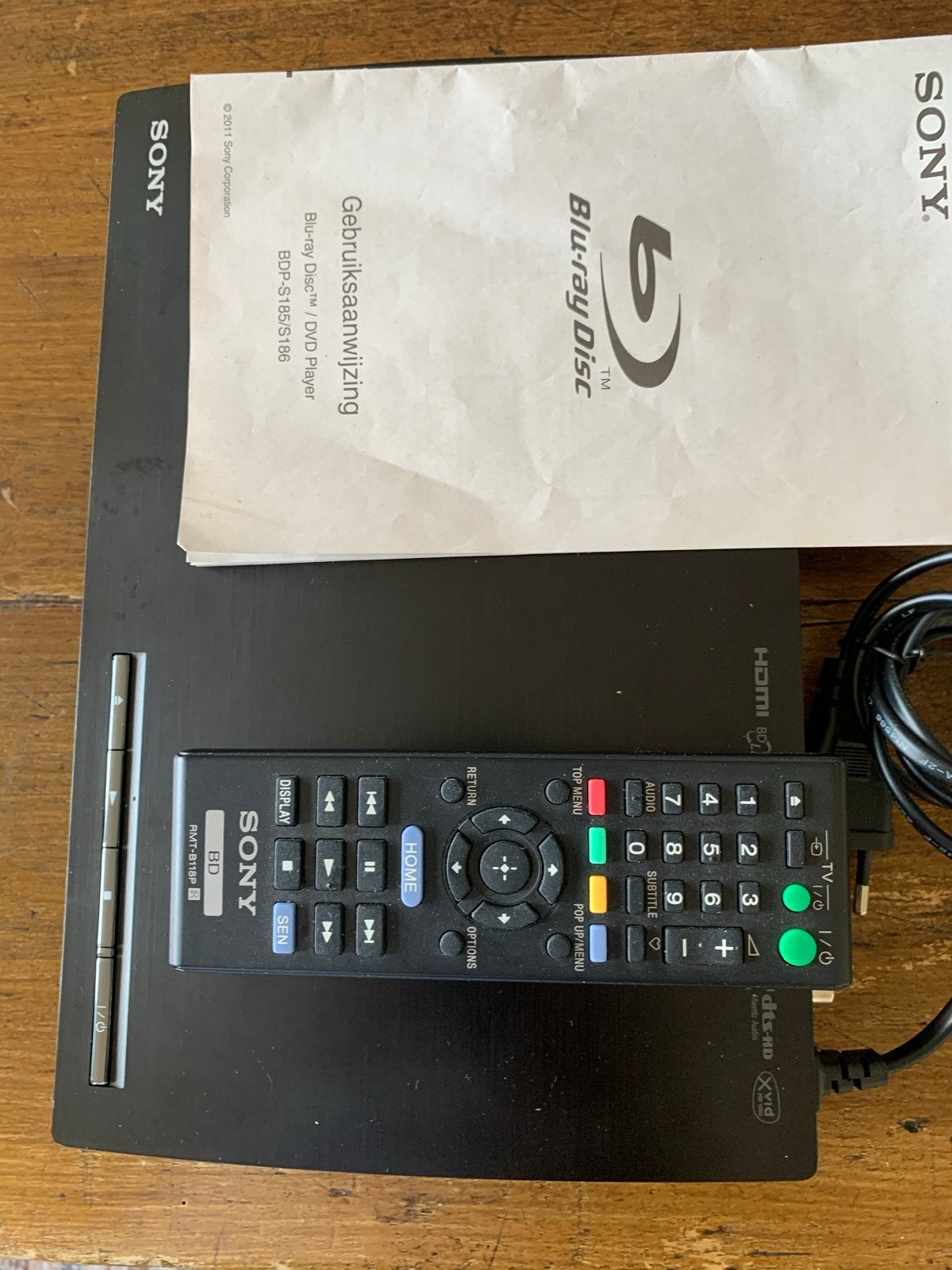 Sony BDP-S185 Blu-ray Disc/DVD Speler met afstandsbediening, Audio, Tv en Foto, Blu-ray-spelers, Verzenden, Zo goed als nieuw