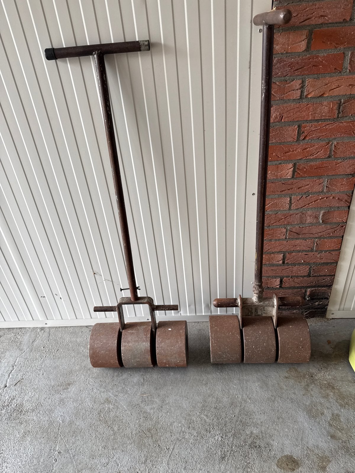 1 aandrukwals +/- 70 kilo per stuk., Ophalen, Gebruikt, Rechthoekig, 50 tot 100 cm