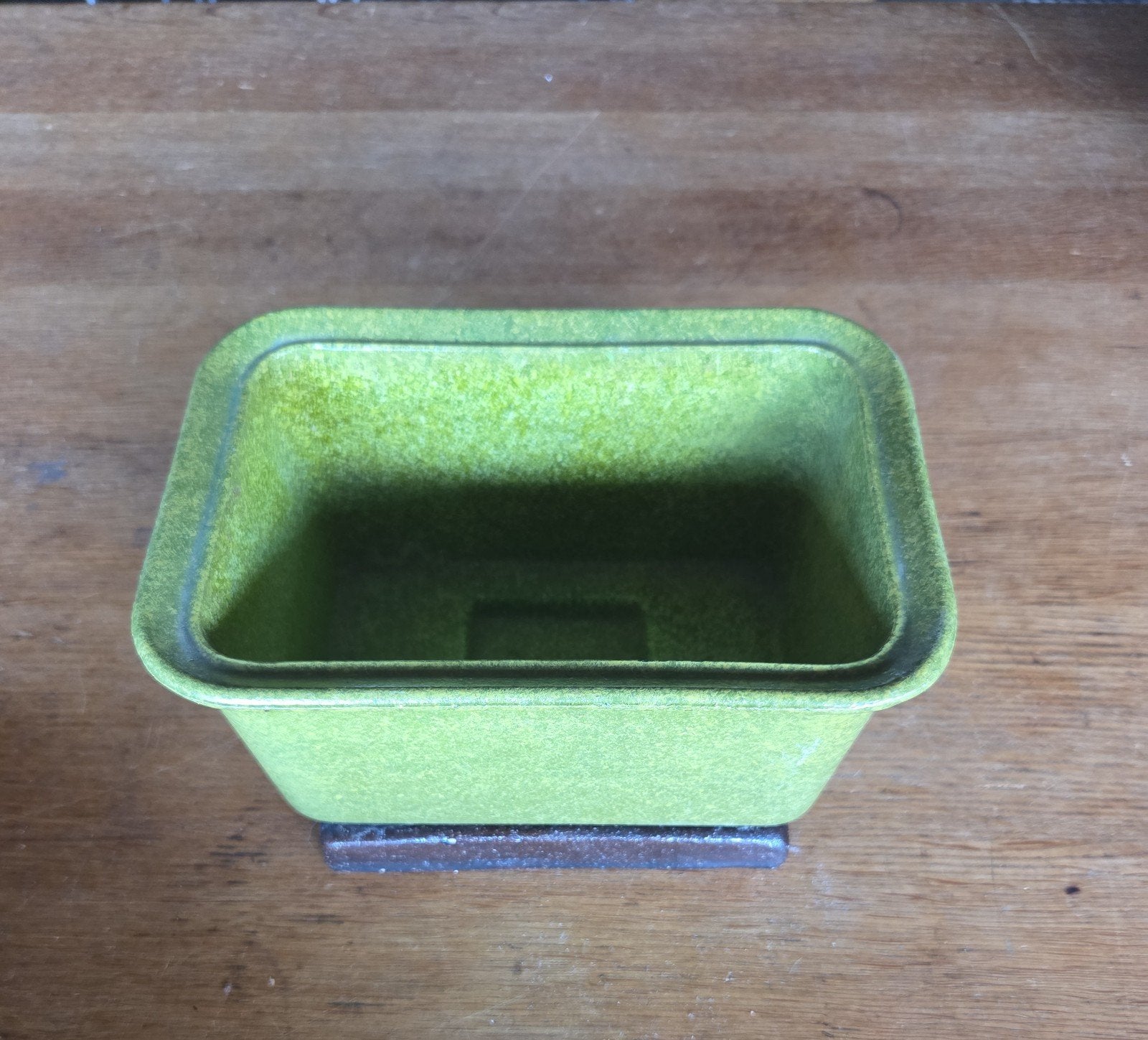Antieke cactuspot met onderschotel, Ophalen of Verzenden