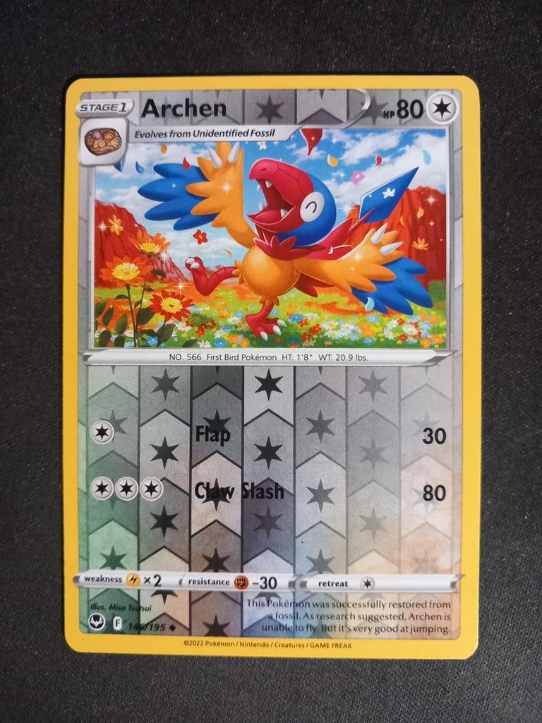 Pokemon Archen 146/195 Silver Tempest Reverse Excellent, Verzenden, Zo goed als nieuw, Losse kaart, Foil