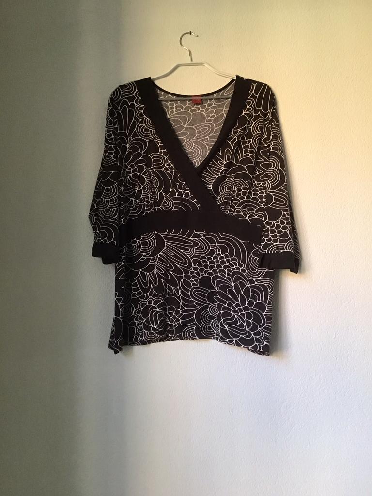 Olsen Tuniek bruin motief maat 44, Ophalen of Verzenden, Zo goed als nieuw, Maat 42/44 (L), Bruin