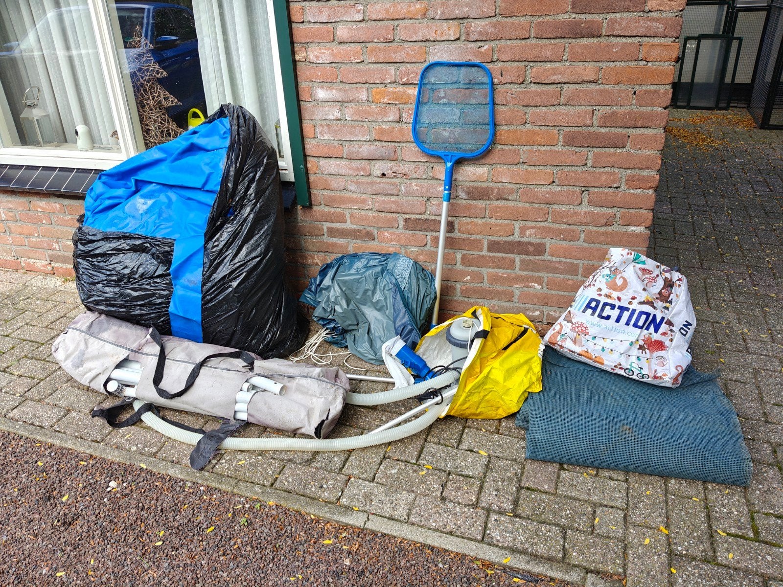 gratis zwembad met toebehoren, Tuin en Terras, Zwembaden, Ophalen, Gebruikt, Minder dan 80 cm, Minder dan 200 cm