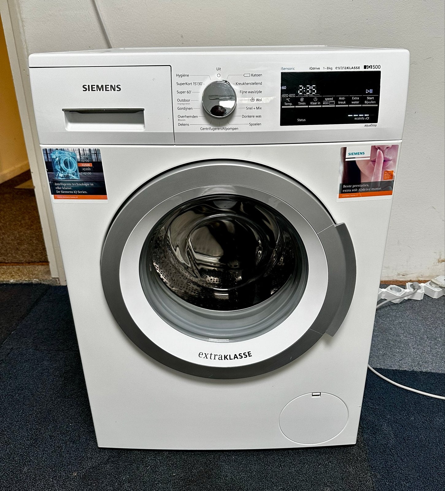 Siemens WM14T490NL/03 iQdrive 1-8kg Wasmachine, Witgoed en Apparatuur, 1200 tot 1600 toeren, Www.siemens.com, 8 tot 10 kg, Germany