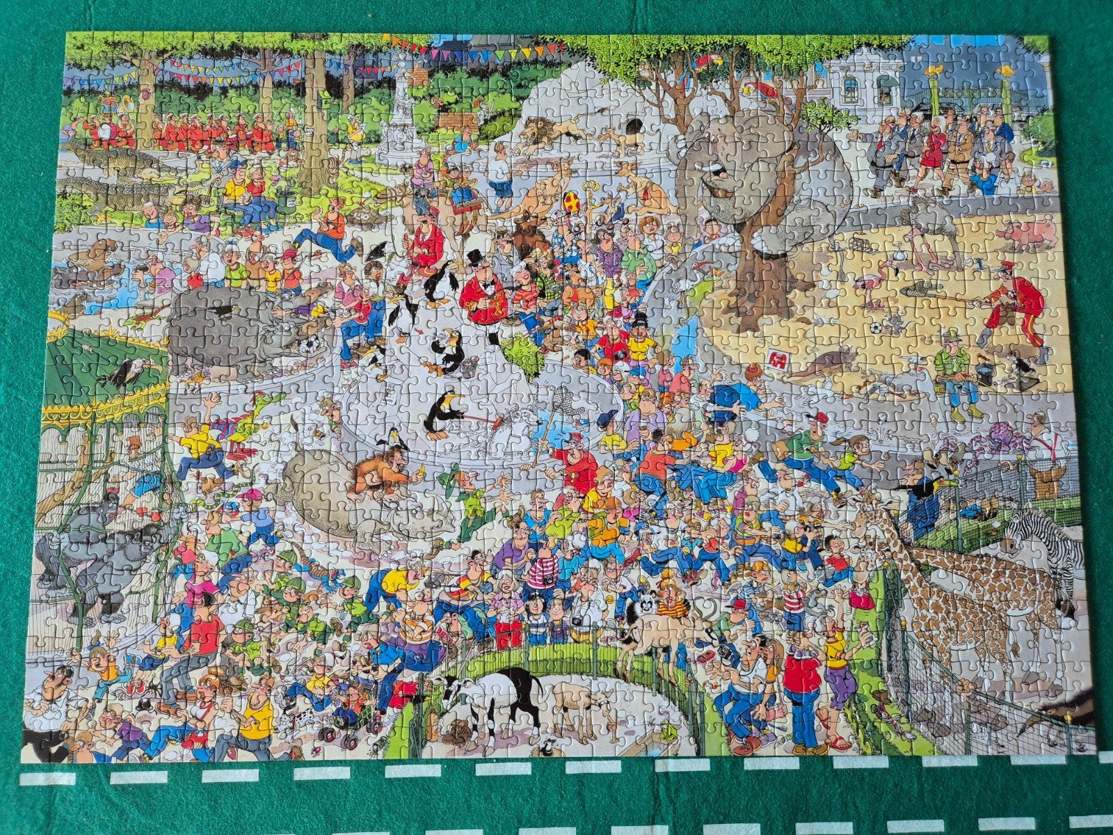 Puzzel Jan van Haasteren "dierentuin Artis" 1000 stukjes, Ophalen, 500 t/m 1500 stukjes, Zo goed als nieuw, Legpuzzel