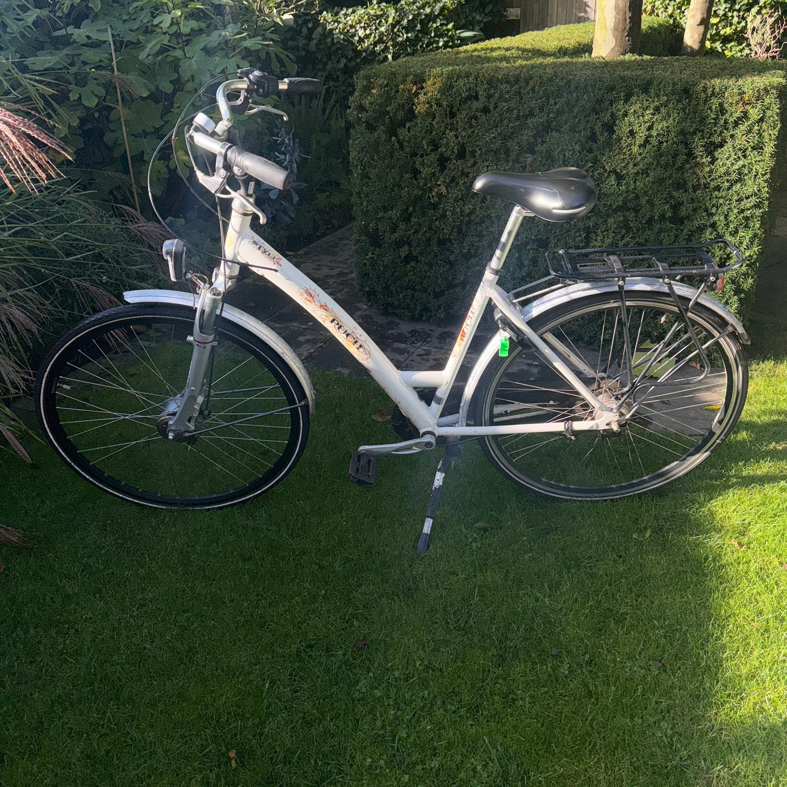 Witte Puch damesfiets, Gebruikt, 47 tot 50 cm, Versnellingen, Trommelrem