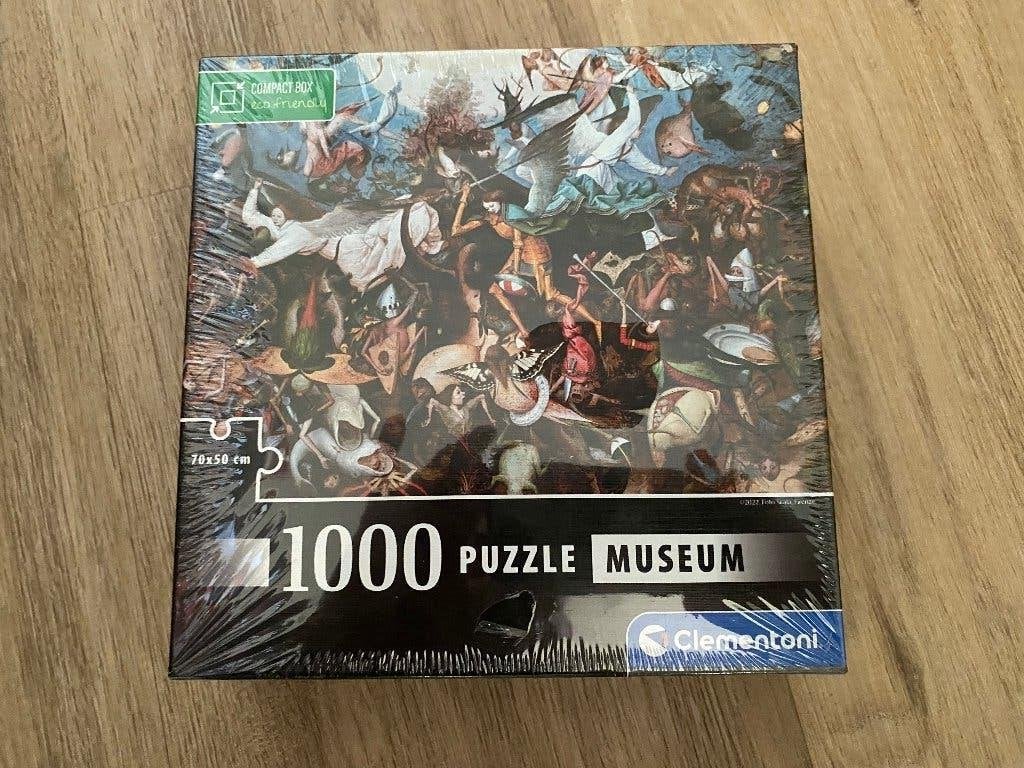 Leg puzzel Clementoni Museum collectie ( Pieter Bruegel), Ophalen of Verzenden, 500 t/m 1500 stukjes, Zo goed als nieuw, Legpuzzel