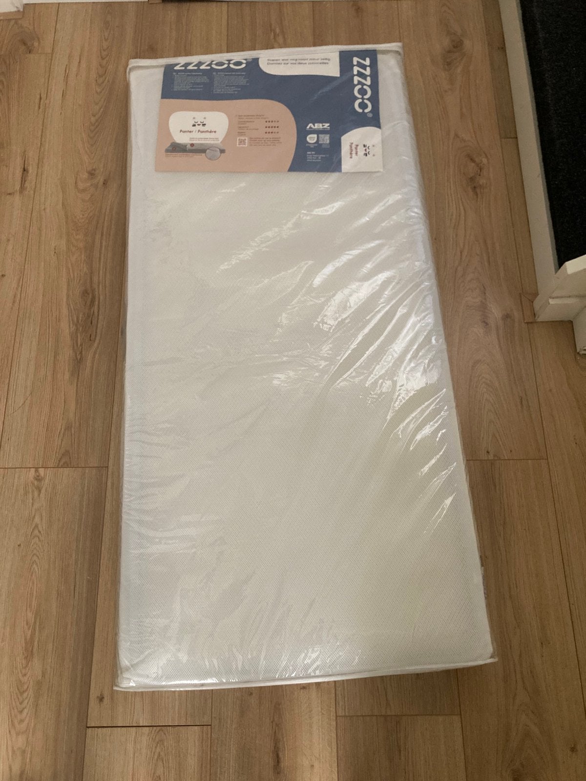 Airgosafe matras + topper peuterbed 150x70, Ophalen, Zo goed als nieuw, Tweepersoons