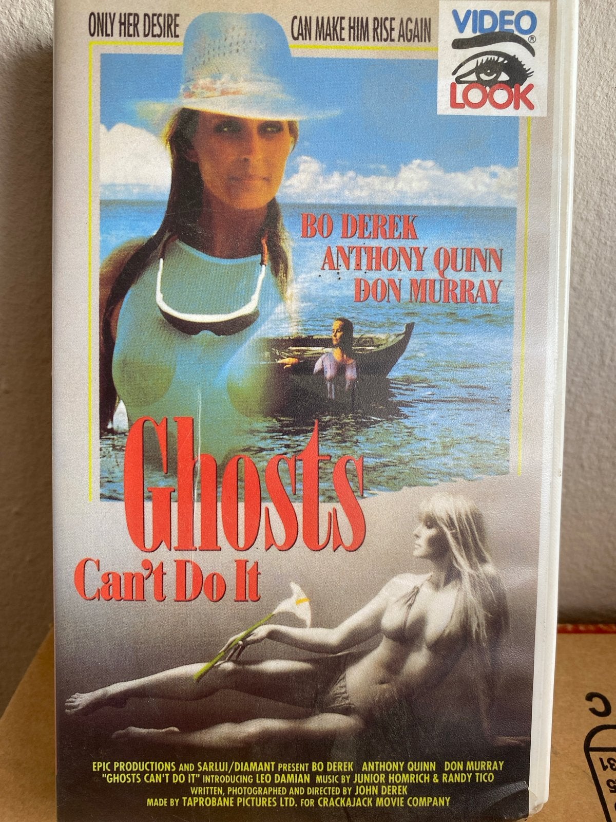 Ghosts Can't Do It VHS - Bo Derek, Anthony Quinn, Ophalen of Verzenden, Komedie, Vanaf 12 jaar, VHS