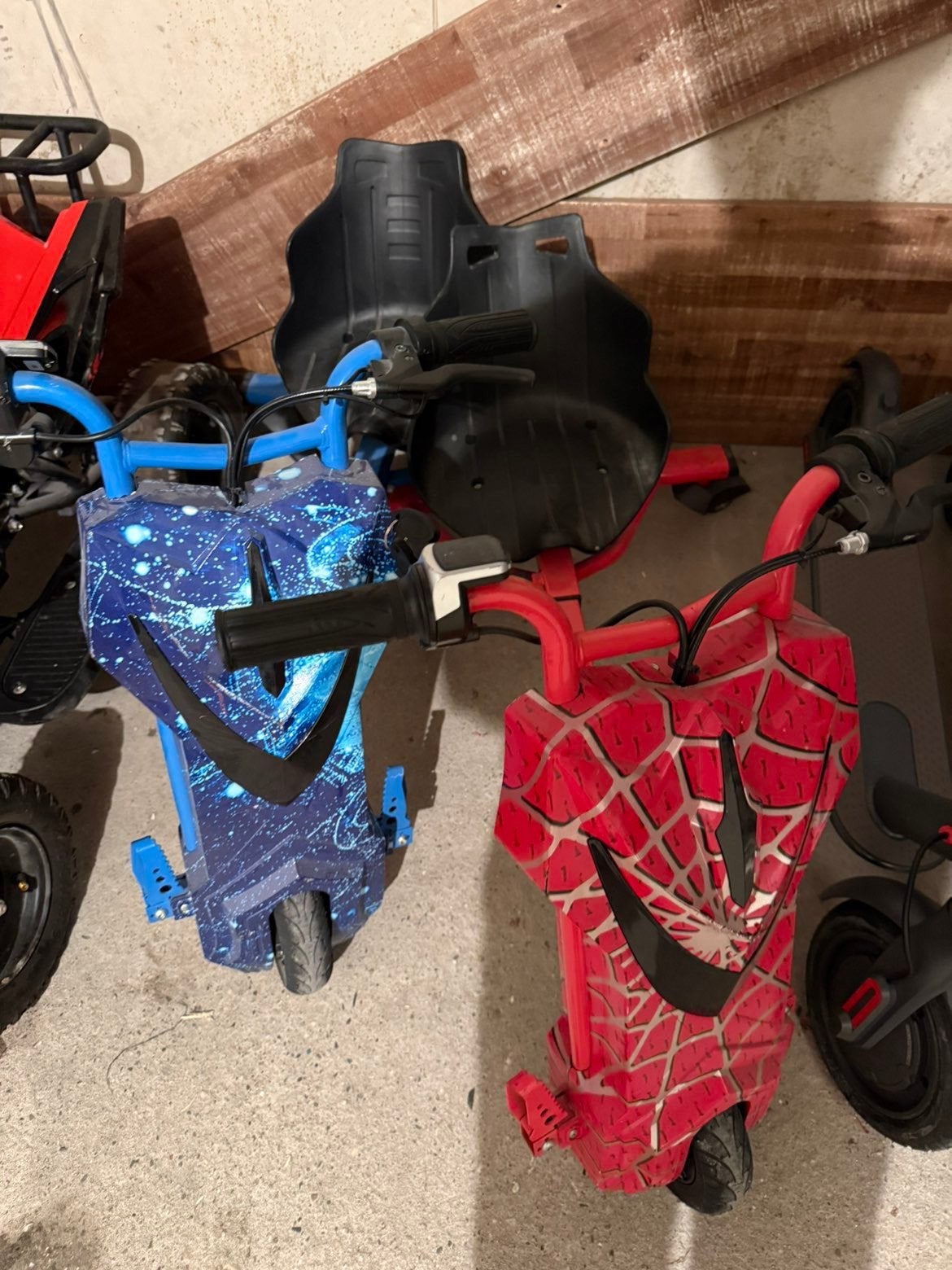 Elektrische Drift Trikes - Spiderman & Space Design, Ophalen, Gebruikt, Overige typen, Onbekend