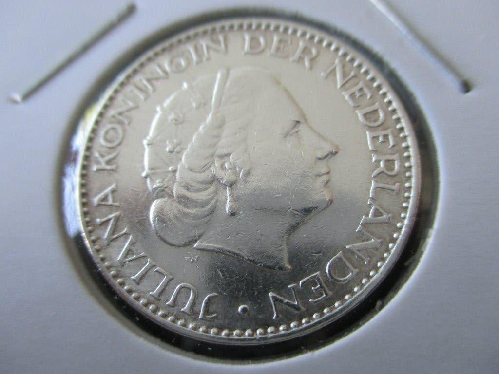 Gulden 1964, 1 gulden, Koningin Juliana, Zilver, Ophalen of Verzenden