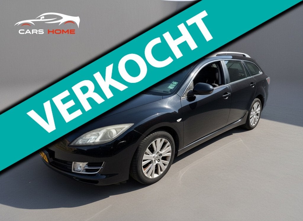 Mazda 6 Sportbreak 1.8 Touring|inruil koopje. Ac, Auto's, Mazda, Gebruikt, 4 cilinders, 6 sportbreak, Zwart