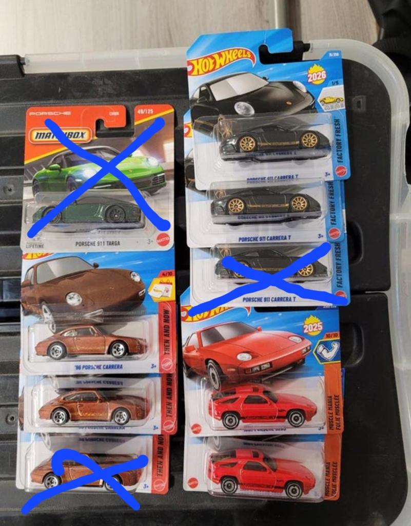 porsche hot wheels/ matchbox nieuw, Hobby en Vrije tijd, Modelauto's | Overige schalen, Ophalen of Verzenden, Nieuw, Auto