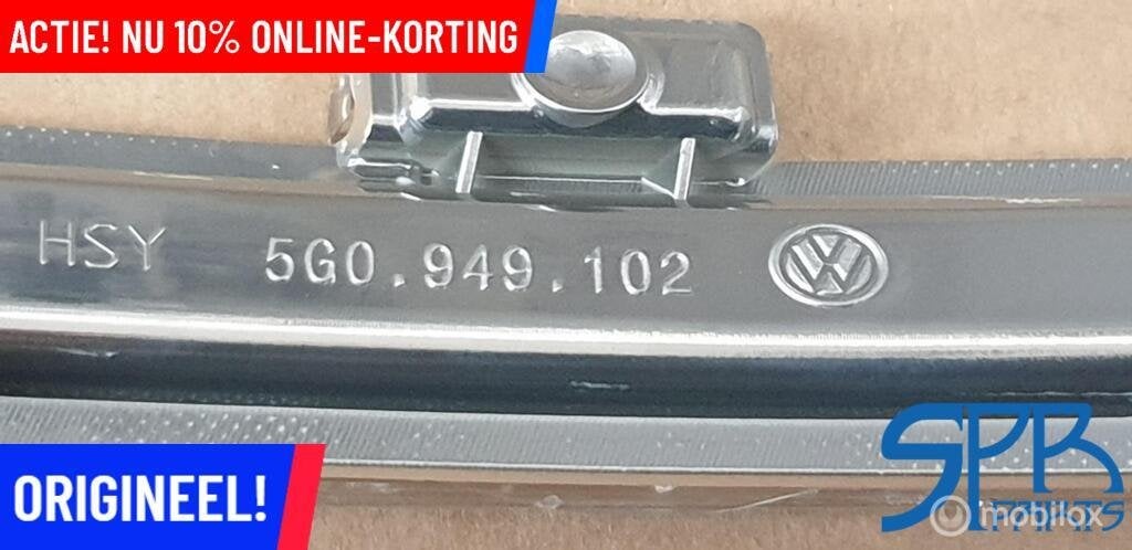 GOLF 7 VII 7.5 BUITENSPIEGEL RECHTS Knipperlicht 5G0949102, Volkswagen, Nieuw, Ophalen of Verzenden, Volkswagen