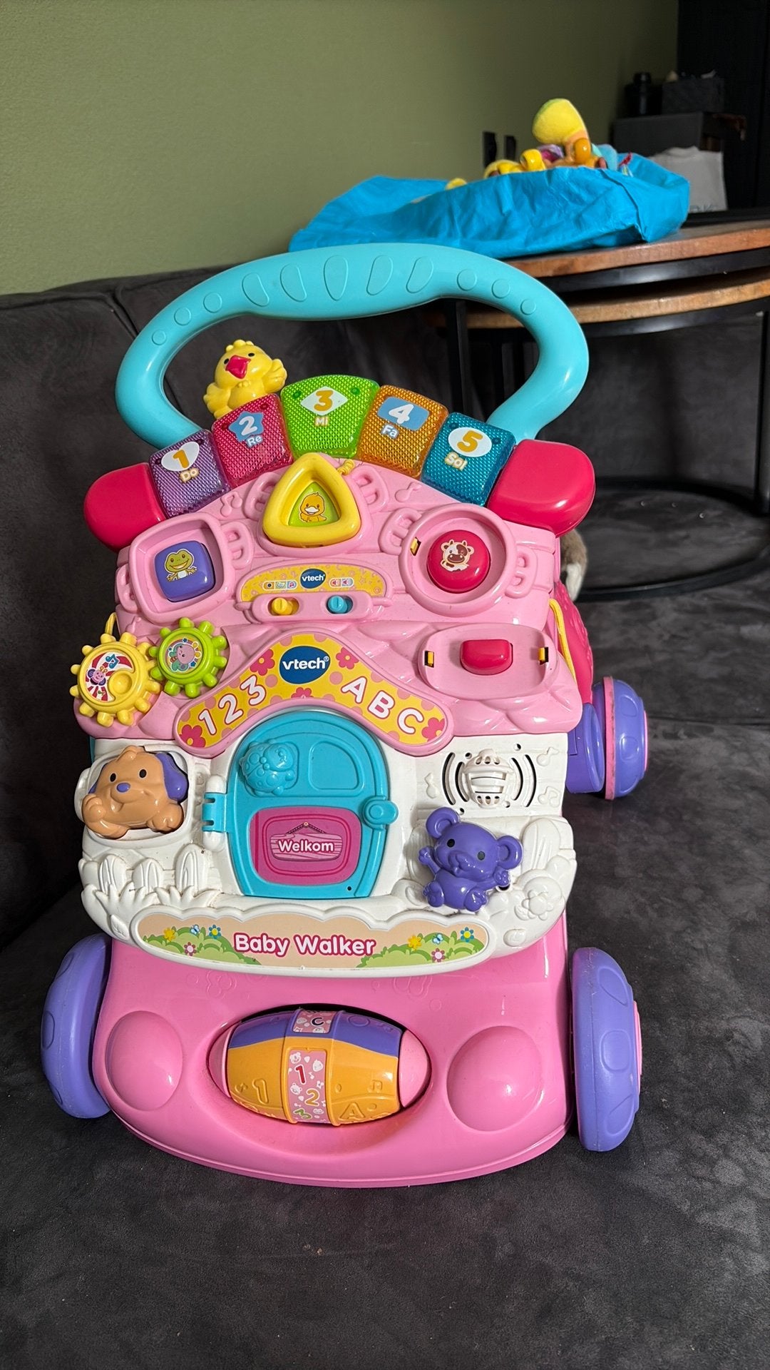 Vtech loopwagen roze, Kinderen en Baby's, Ophalen, Gebruikt, 6 maanden tot 2 jaar