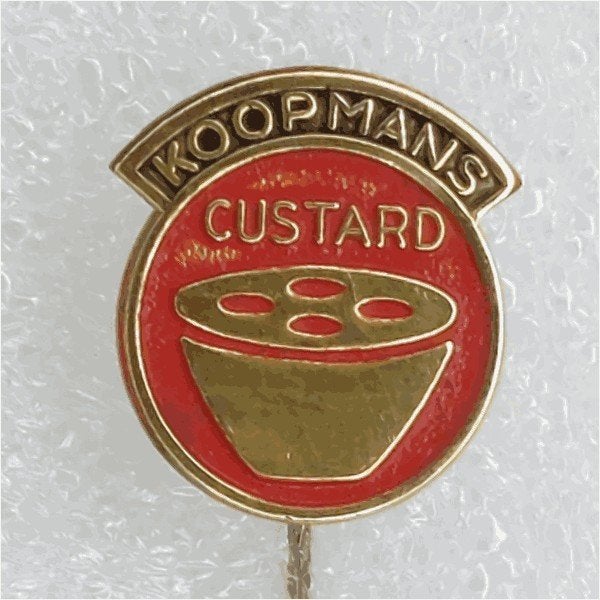 SP1430 Speldje Koopmans Custard, Ophalen of Verzenden, Gebruikt, Overige onderwerpen