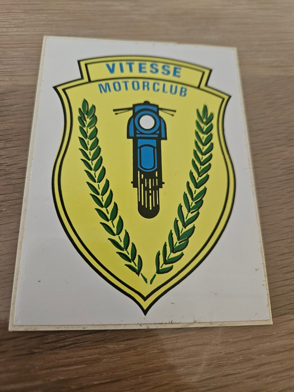 Vitesse Motorclub sticker, Ophalen of Verzenden, Zo goed als nieuw, Bedrijf of Vereniging