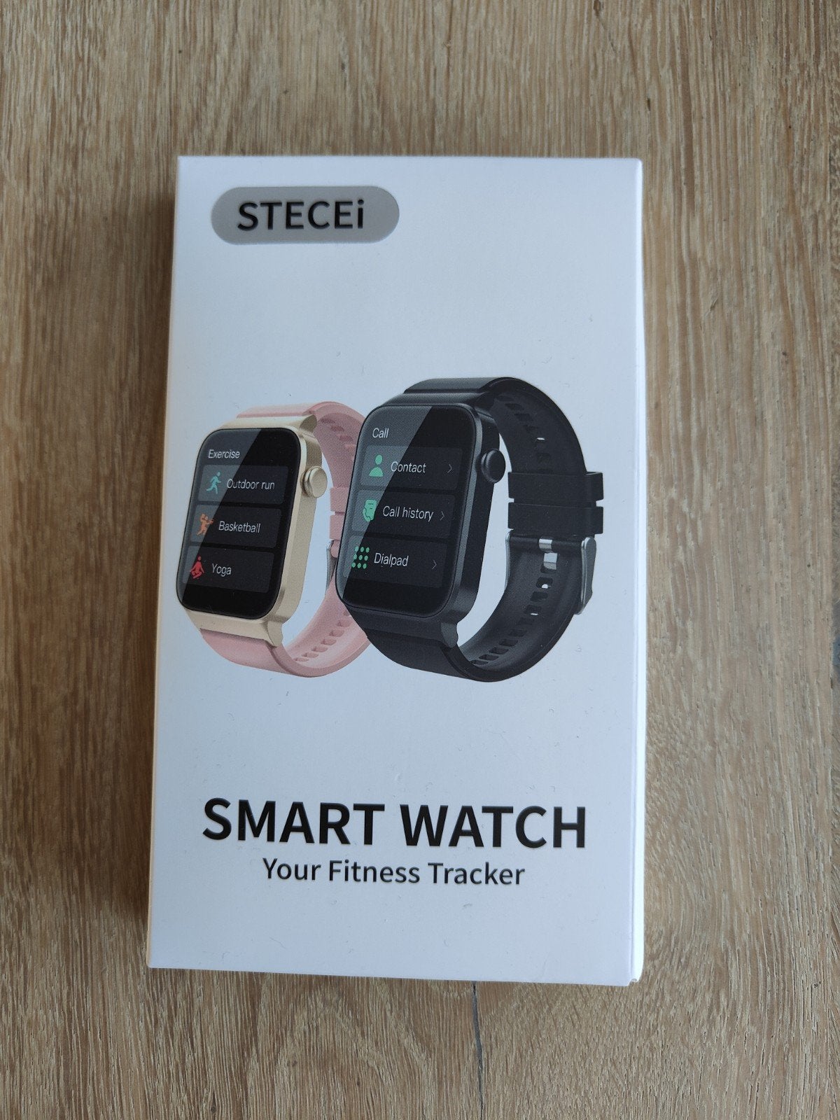Nieuwe STECEI Smartwatch - Roze - Fitness Tracker, Hartslag, Nieuw, Ophalen of Verzenden, Android