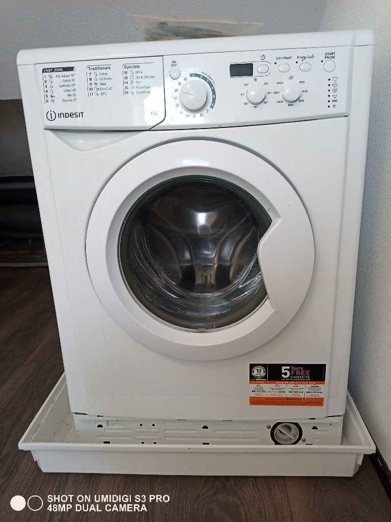 Wasmachine, Gebruikt, Ophalen of Verzenden, Voorlader, 85 tot 90 cm