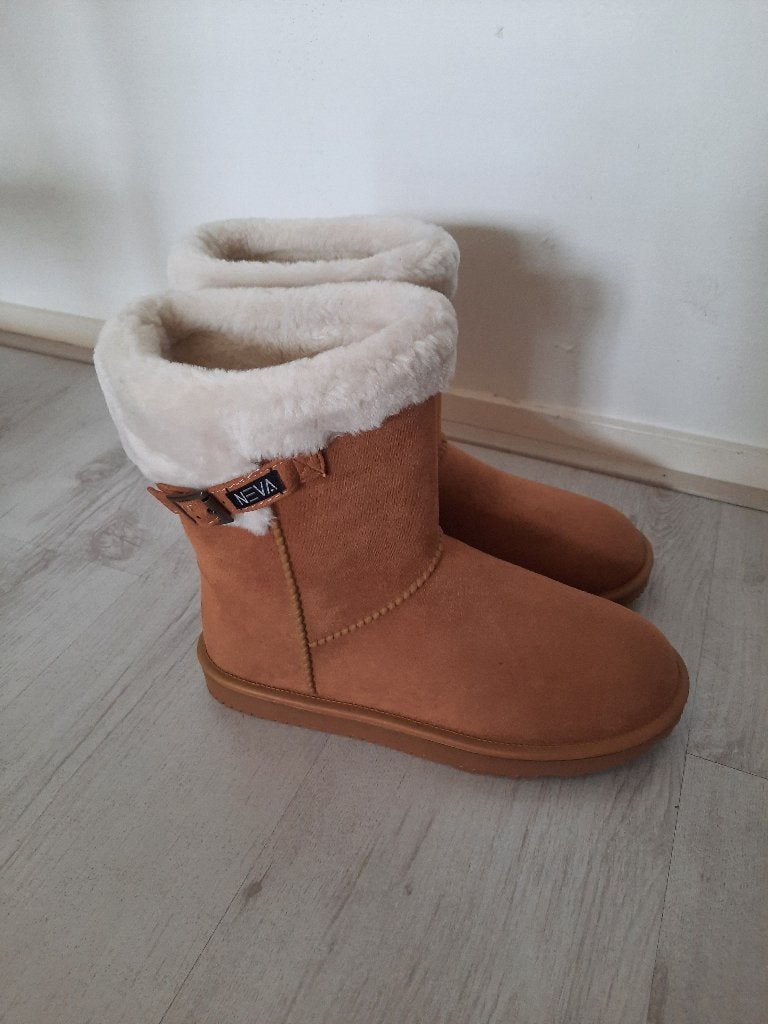 Winterlaars cognac, Kleding | Dames, Schoenen, Neva, Bruin, Snowboots, Ophalen of Verzenden