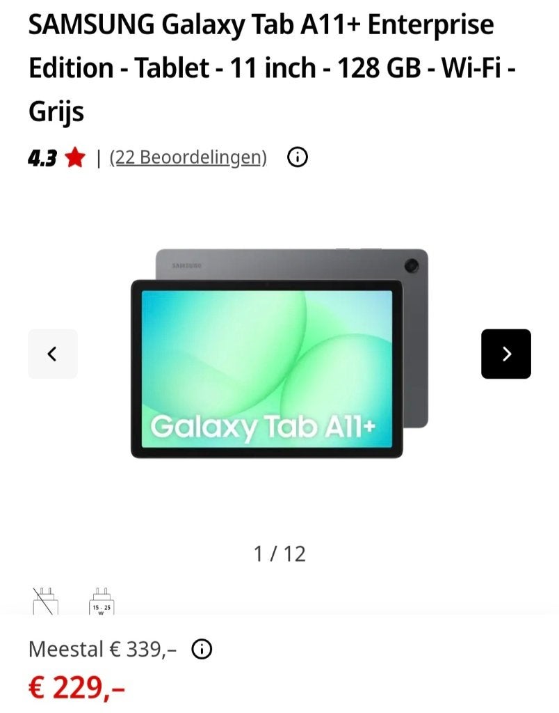 Samsung galaxy Tab a11+ 5G 128gb, Computers en Software, Android Tablets, Ophalen, Tab a11+, Samsung galaxy, 11 inch