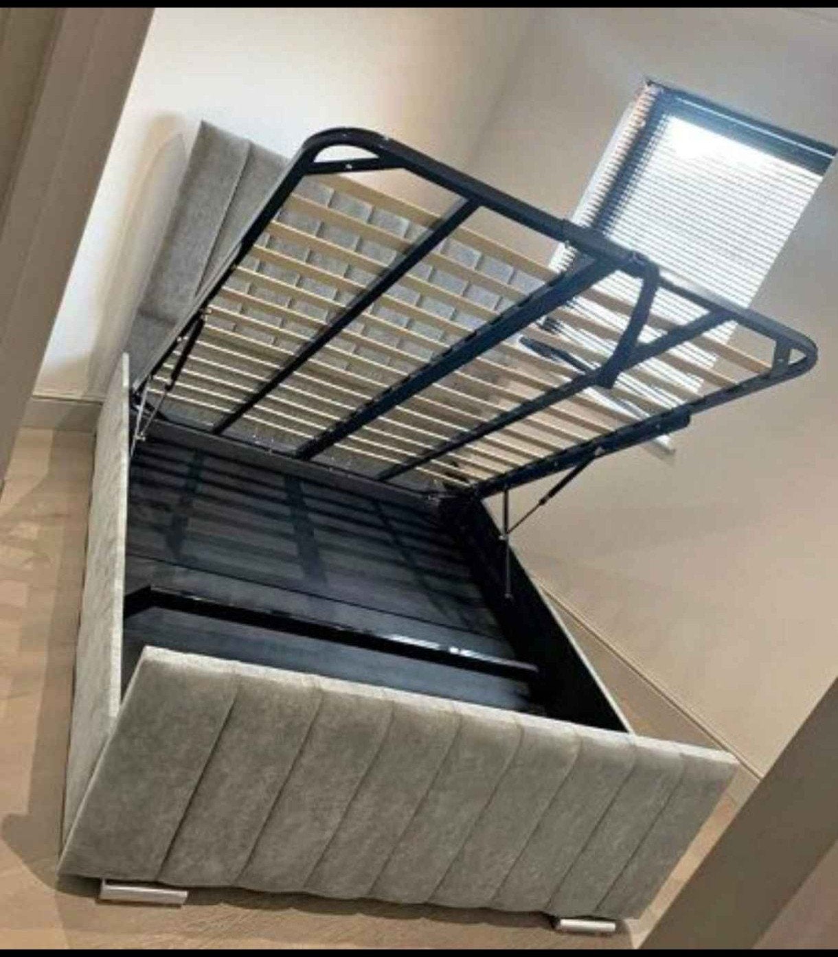 Strong Wooden Bed with Mattress Included, Nieuw, Ophalen of Verzenden, 100 cm of meer, Lattenbodem