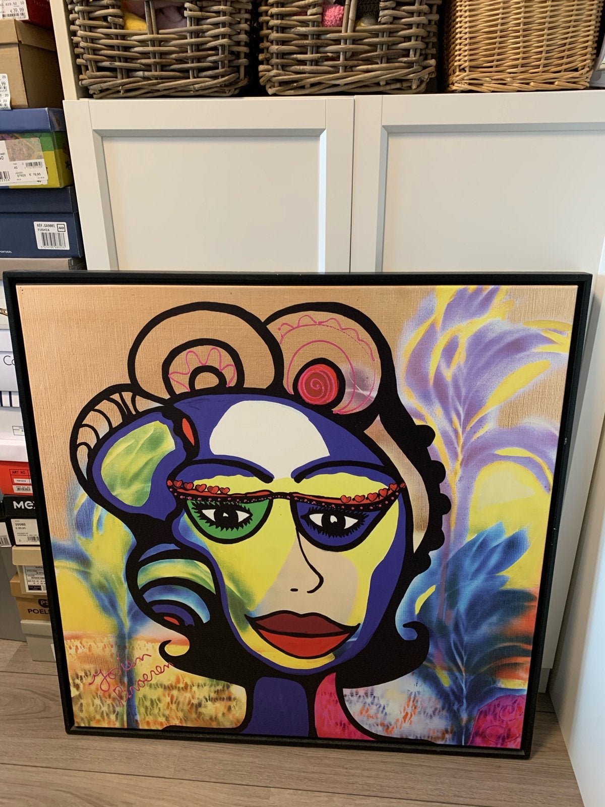 Prachtig & Kleurrijk Pop-Art Schilderij van Josien Broeren, Ophalen