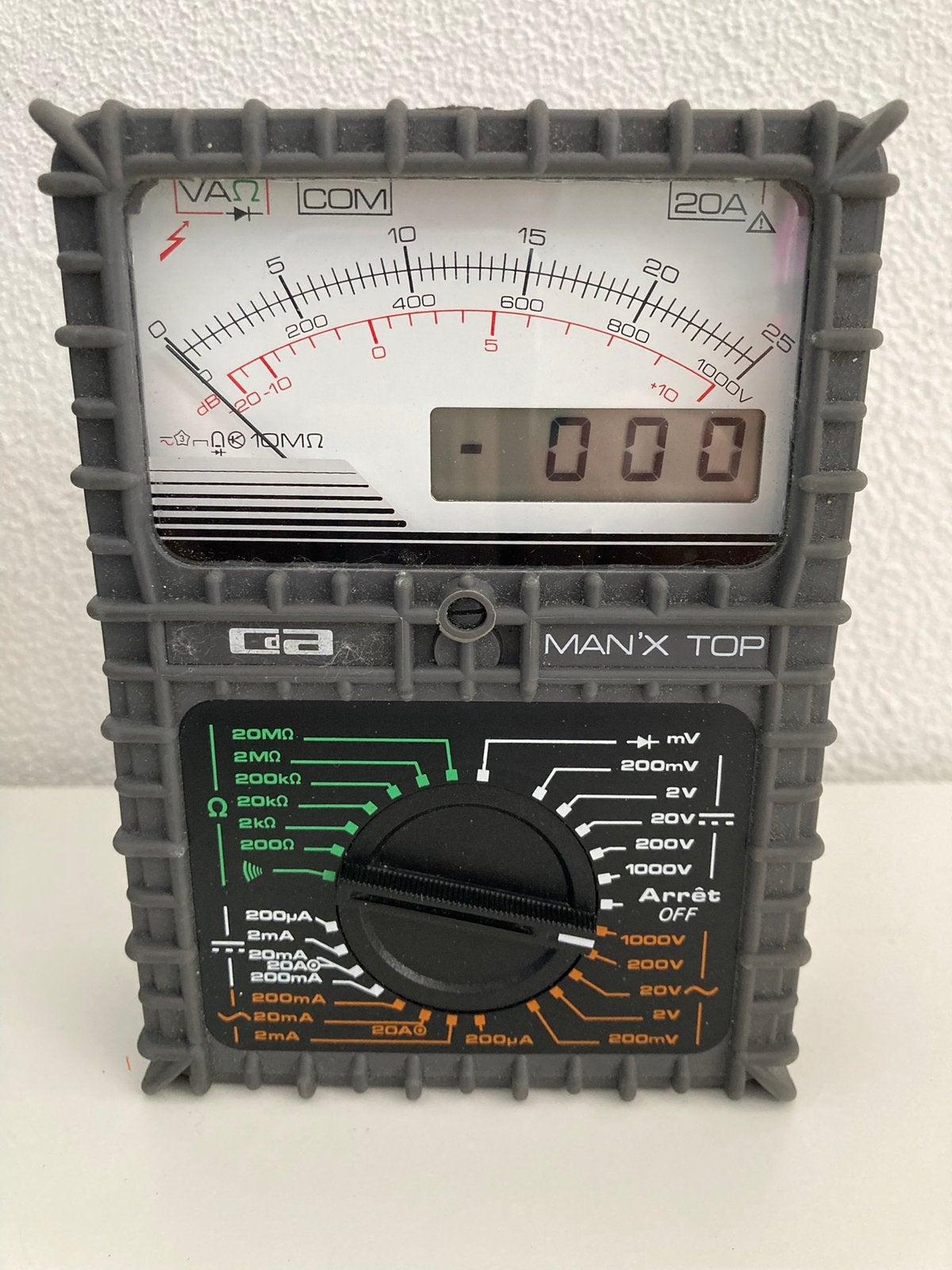 CdA MAN’X TOP industriële multimeter, Doe-het-zelf en Verbouw, Ophalen of Verzenden, Zo goed als nieuw, Multimeter
