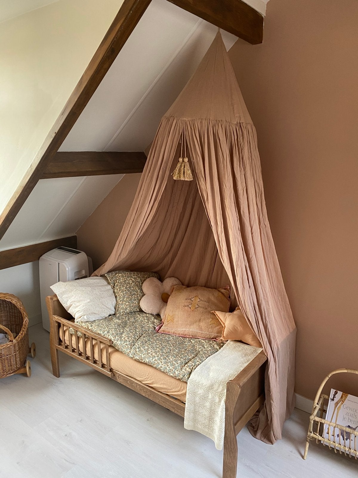 Woodies Peuterbed Noble Vintage 70x140, Kinderen en Baby's, Ophalen, Gebruikt, 70 tot 85 cm, Lattenbodem