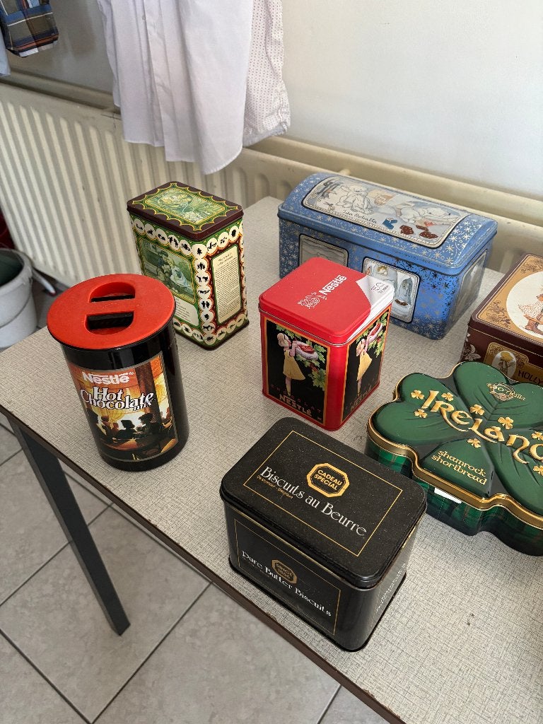 14 vinted blikken koek en snoep blik, Verzamelen, Ophalen of Verzenden, Gebruikt, Overige