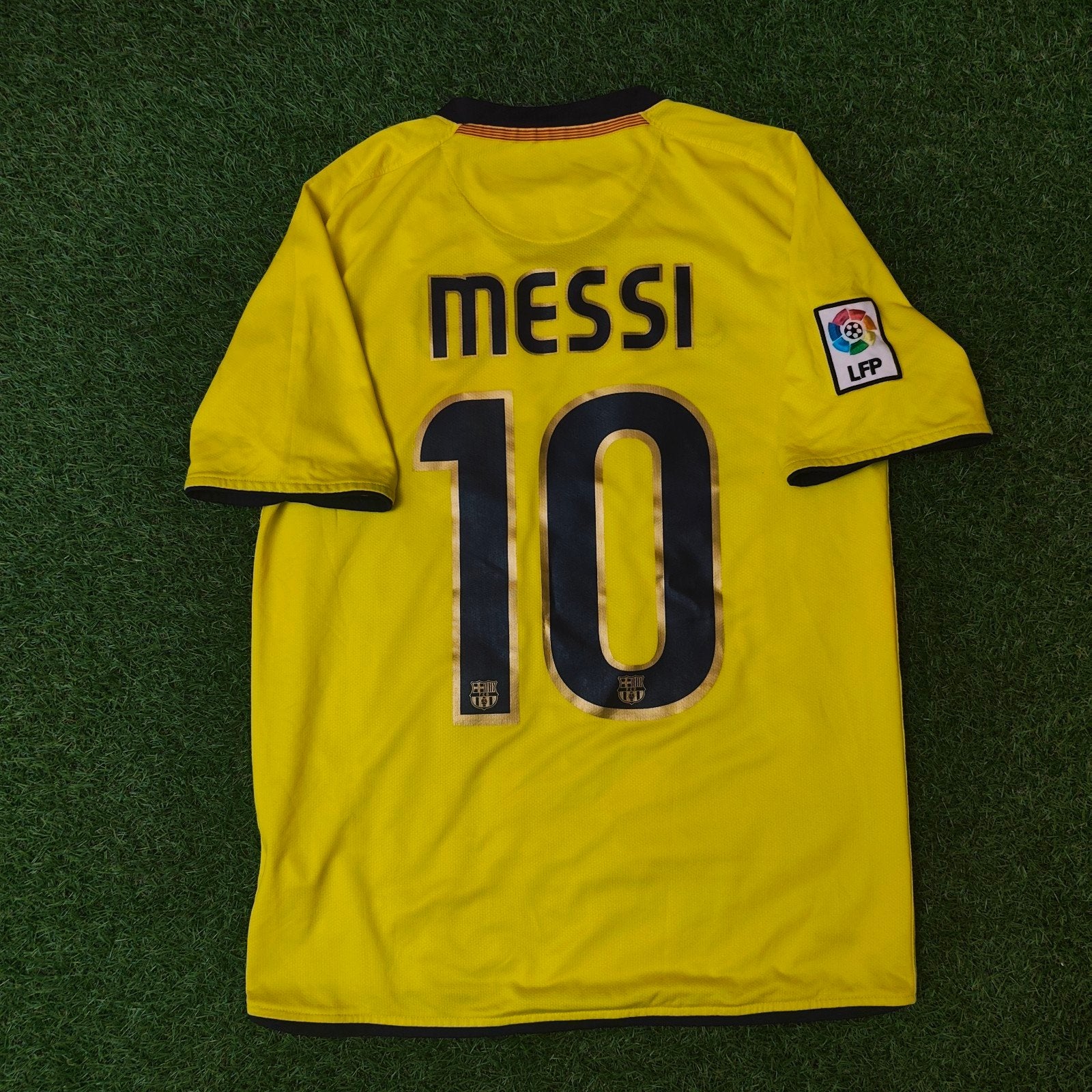 FC Barcelona Messi 10 Uitshirt 2008/2009 Maat S, Maat S, Ophalen of Verzenden, Zo goed als nieuw, Shirt